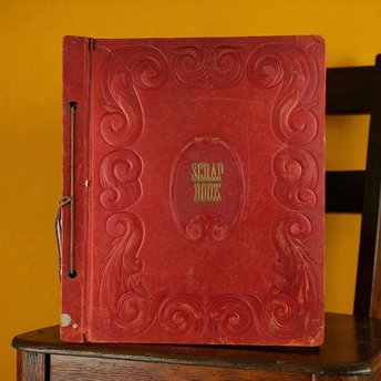 Vintage Norman Rockwell Scrapbook: Jackie Fairchild Personal Ephemera Album