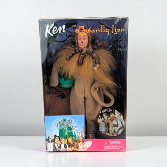 1999 Mattel Ken as Cowardly Lion Doll: Wizard of Oz Collectible, New in Box