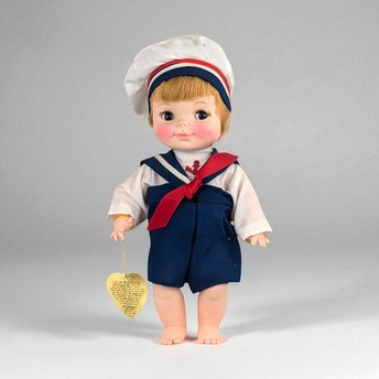 Vintage Effenbee Half Pint Sailor Doll: 10.5" Collectible Plastic Toy