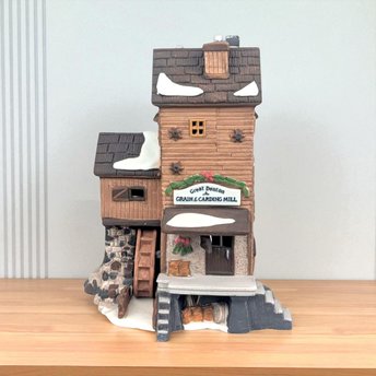 1995 Great Denton Mill Light Up Building: Department 56 Dickens' Village Series