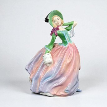 Vintage Royal Doulton Figurine: Autumn Breezes HN 1911 Porcelain Collectible