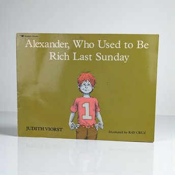1978 "Alexander Who Used to Be Rich" Book: Judith Viorst, Vintage Kids Paperback