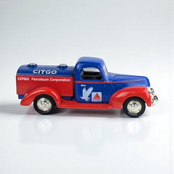 Vintage 1990s Liberty Citgo Truck: 1940 Ford Tanker Diecast Bank