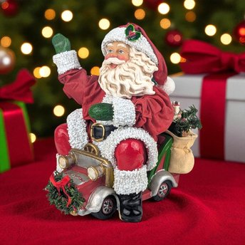 Vintage 1997 Holiday Traffic Santa: Possible Dreams Clothtique Figurine
