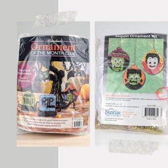 Vintage Herrschners Halloween Ornament Kits: Sealed Sequin Craft Project, You Choose