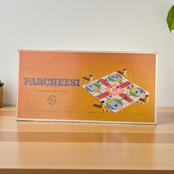 Vintage 1964 Parcheesi Board Game: Selchow & Righter Gold Seal Edition