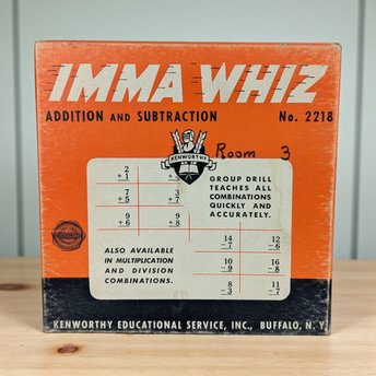 Vintage Imma Whiz Math Flash Cards: Kenworthy Addition & Subtraction Game