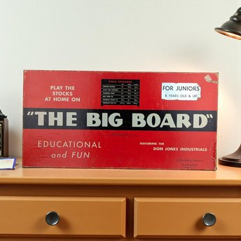 Vintage 1960 The Big Board Game: Dadan Inc. Stock Exchange Game