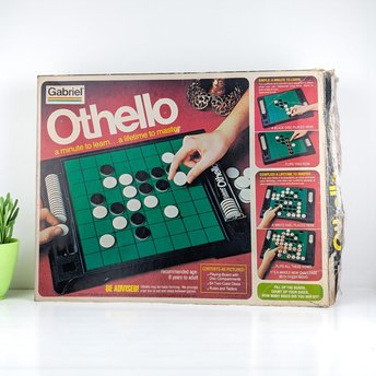Vintage 1977 Othello Game: Gabriel Classic Strategy Game