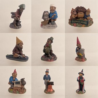 Vintage Tom Clark Gnome Figure: Your Choice, Some Signed