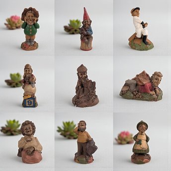 Your Choice Vintage Tom Clark Gnome Figurine: Signed Cairn Studio Collectible