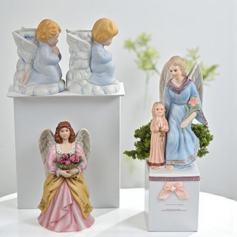 Vintage Ceramic Angel Figurine Choice: Homco, Lefton, Candle Holders