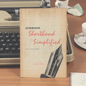 Vintage 1958 Gregg Shorthand For Colleges: Simplified Second Edition Textbook
