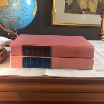 Vintage 1940s Tom Sawyer & Huckleberry Finn: Mark Twain Illustrated Book Set