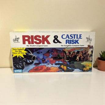 Vintage 1986 Risk & Castle Risk Game: Parker Brothers Combo Set