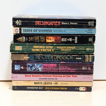 Vintage Sci-Fi Fantasy Paperback: Your Choice of Bradley, Asimov, or Haldeman