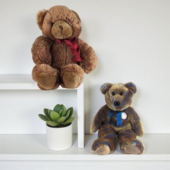 Vintage Teddy Bear Lot: 1994 Mary Meyer Plush & Ty Chubby III