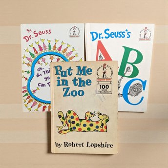 Vintage Dr. Seuss Book Lot: ABC, Thinks You Can Think!, Put Me in the Zoo