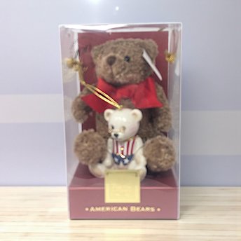 Vintage 1989 Lenox 100th Anniversary American Bears Set: New in Box Porcelain & Plush