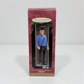 Vintage 1997 Dr. McCoy Ornament: Hallmark Star Trek Keepsake