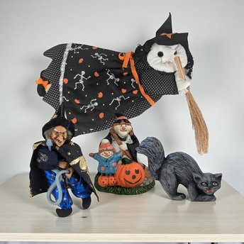 Vintage Halloween Decor: Your Choice of Figures