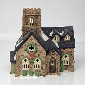 Vintage 1989 Knottinghill Church: Dept 56 Dickens Village Building