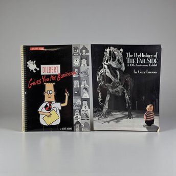 Vintage Comic Collection Book: Choice of 1990 Far Side or 1999 Dilbert