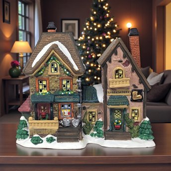 Vintage 2001 Cornerstone Cobbler & Haberdashery: Santa's Workshop Series