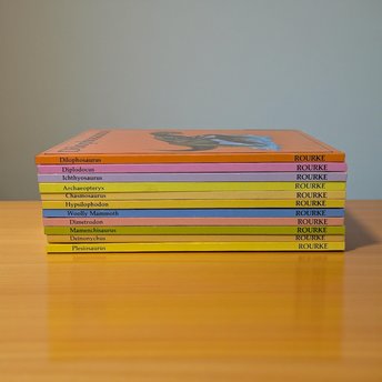 1984 Dinosaur Library Hardcover Collection: Rupert Oliver Rourke Enterprises