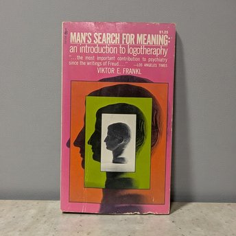 Vintage 1971 Man’s Search for Meaning: Viktor E. Frankl Paperback Book