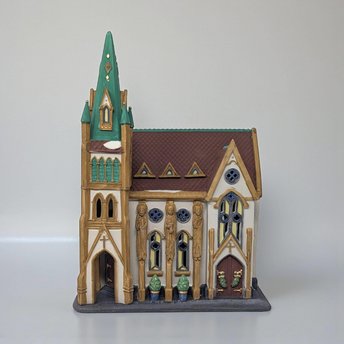 Vintage 1990 All Saints Corner Church: Dept 56 Christmas in the City