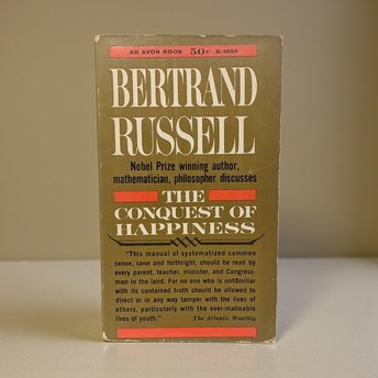 Vintage The Conquest of Happiness: Bertrand Russell Paperback Book