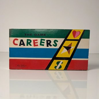 Vintage 1956 The Game of Careers Board Game: Parker Brothers Mid-Century Edition