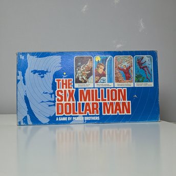 Vintage 1975 The Six Million Dollar Man Board Game: Parker Brothers Steve Austin TV Show