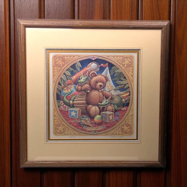 1990 Signed Randal Spangler Draglings Framed Print