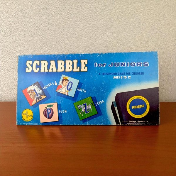 1958 Scrabble For Juniors Board Game