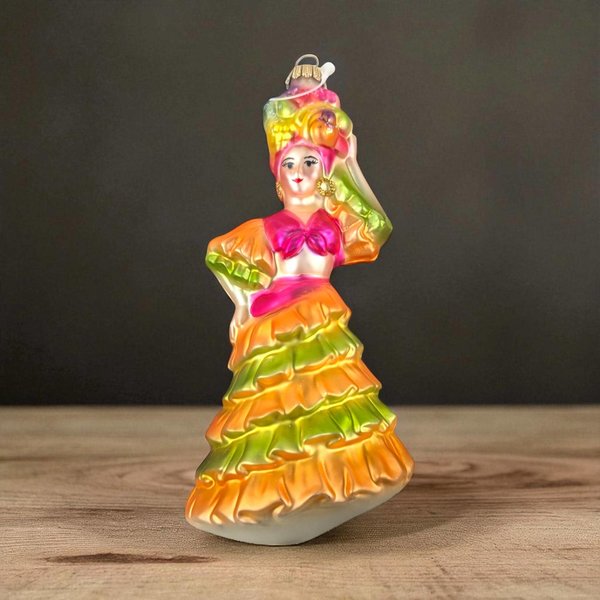 Vintage Midwest Importers Little Dancer Glass Ornament