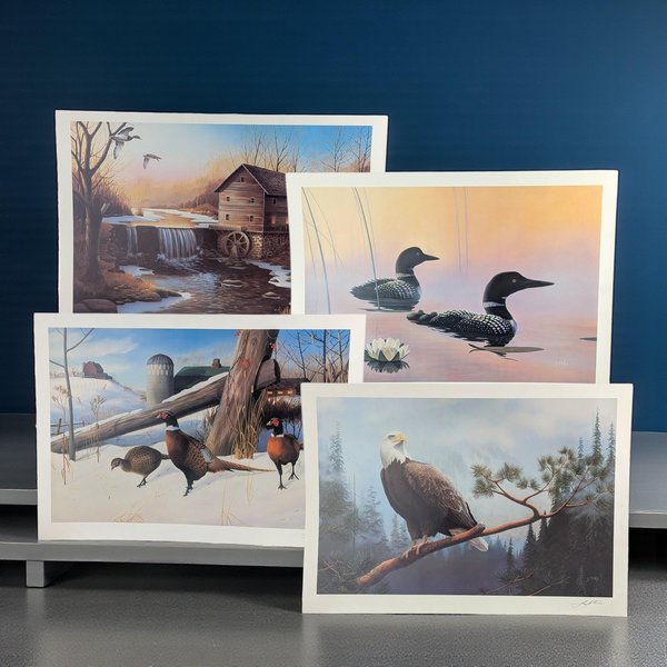 Vintage Leo Stans Wildlife Prints Set of 4