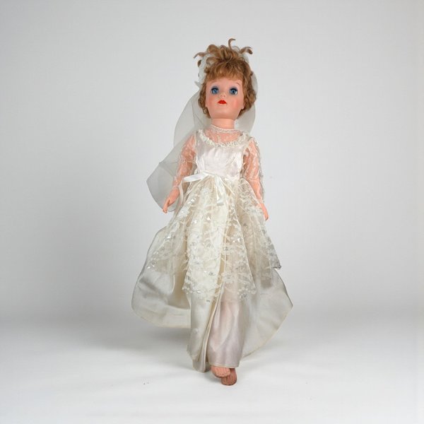 Vintage 1950s Tall Wedding Bride Doll