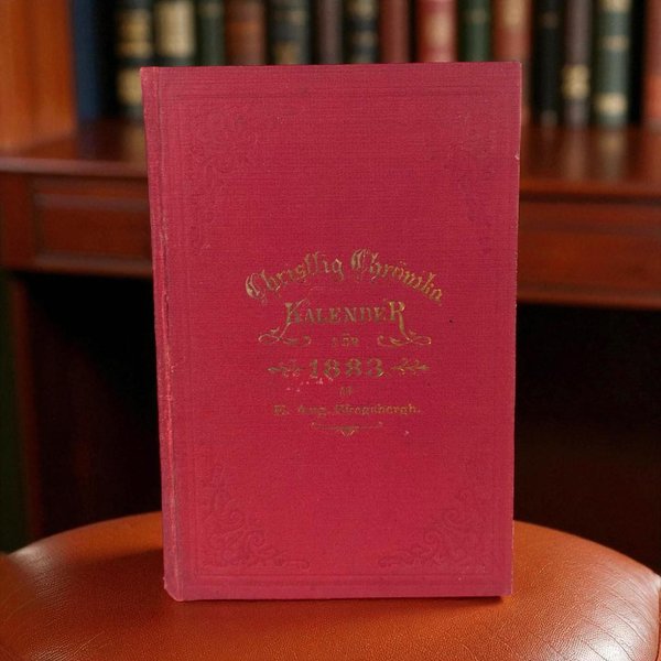 1883 Christlig Chronika Kalender Swedish Book