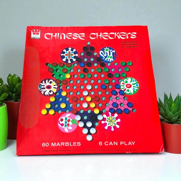 1966 Whitman Chinese Checkers Board Game