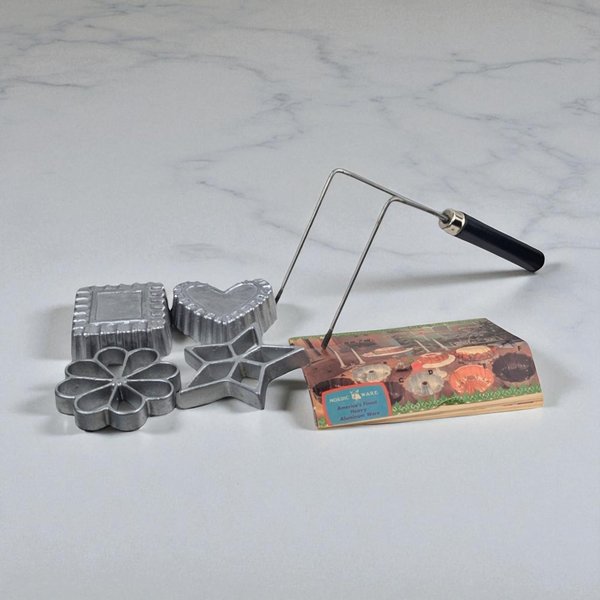 Vintage Nordic Ware Double Rosette and Timbale Iron Set