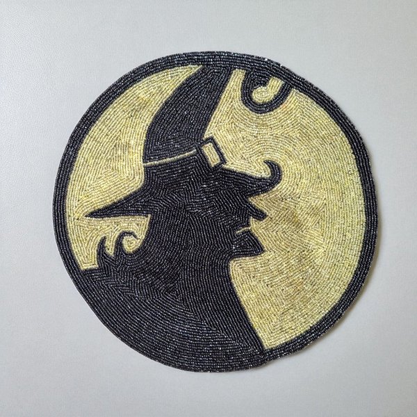 Vintage Beaded Witch Placemat