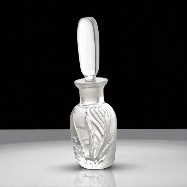 Vintage Lenox "Windswept" Clear Glass Perfume Bottle