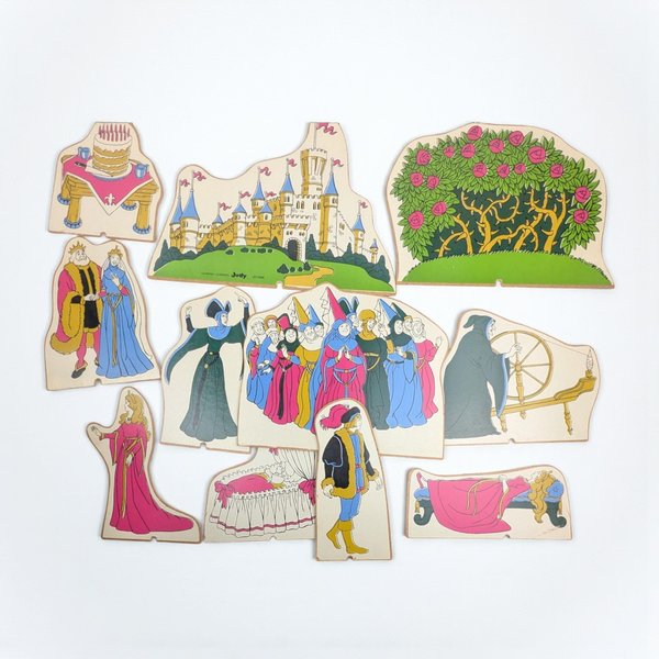 Vintage Sleeping Beauty Story Set: Judy Company 11 Pieces