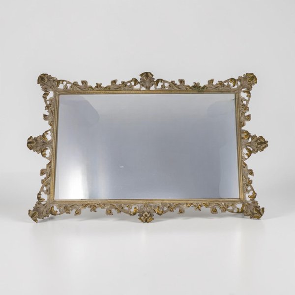 Large Antique Mirrored Gallery Tray
