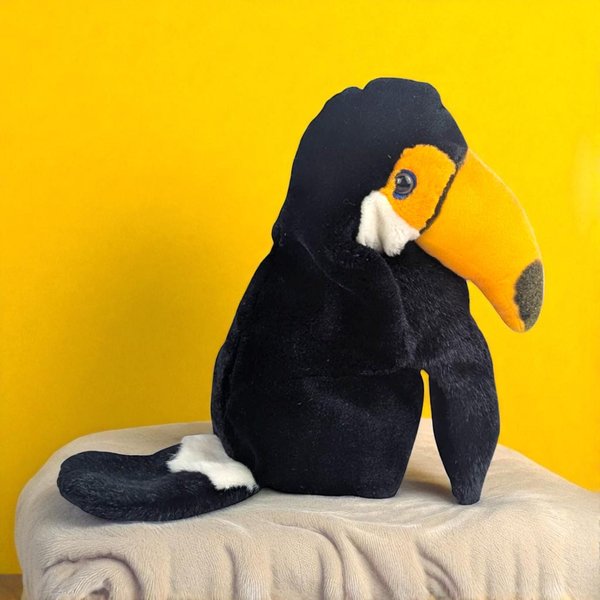 1999 KM Plush Toucan Bird Hand Puppet