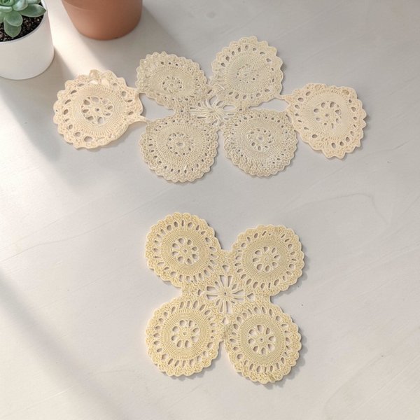 Vintage Mixed Crochet Doily Set
