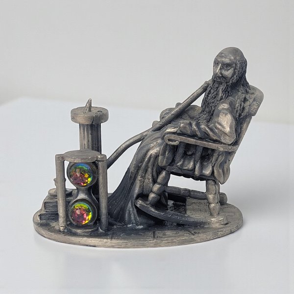 Vintage Tudor Mint Myth & Magic Old Father Time Pewter Figurine