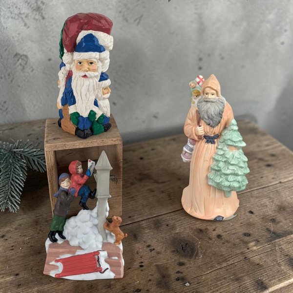 Musical Santa Figurine Lot